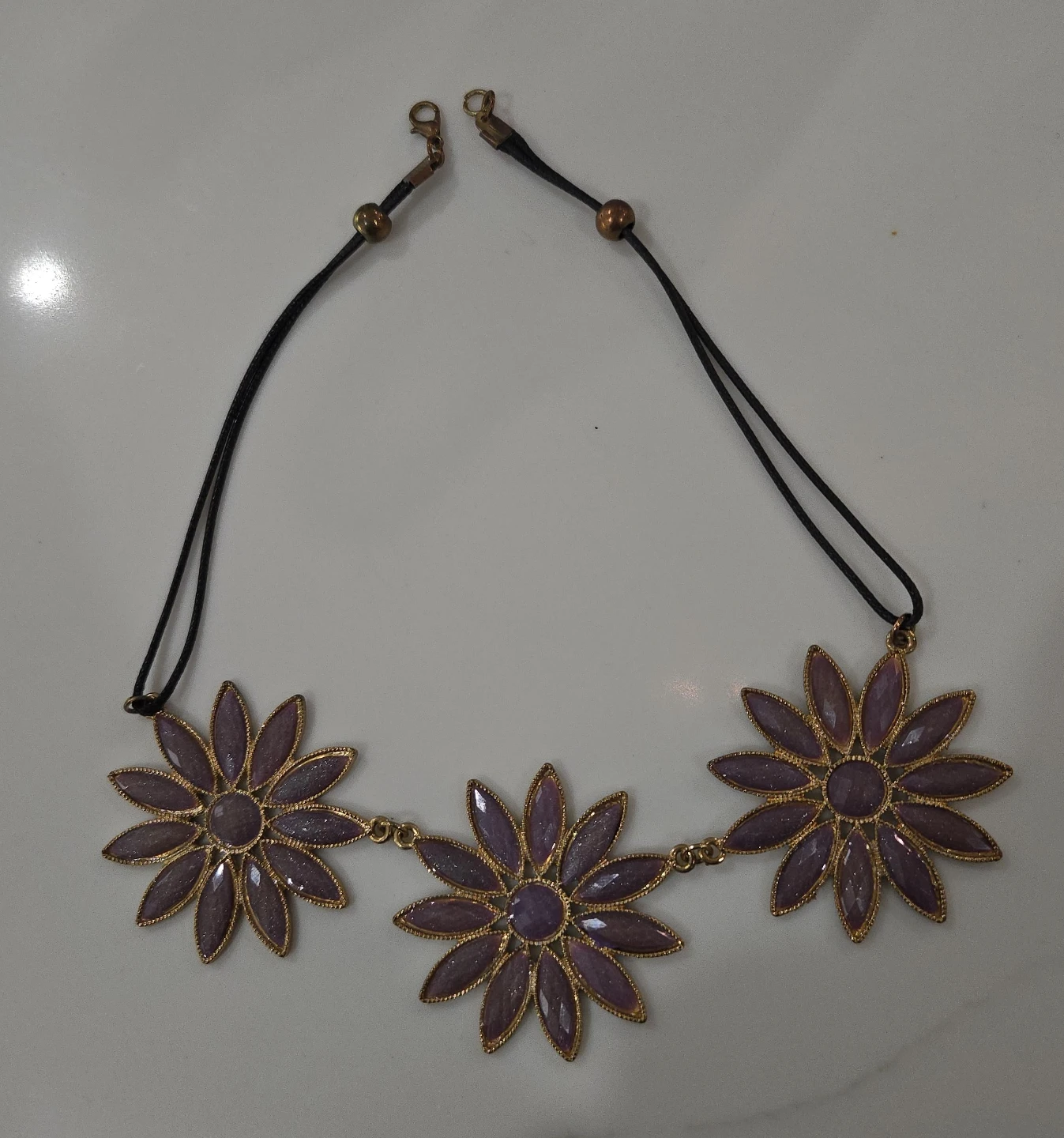 Flower Headband - Purple & Gold image indicator(1)