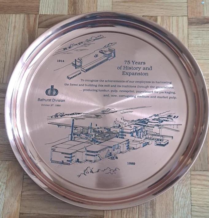 Bathurst Division Copper Tray - 75 Years History