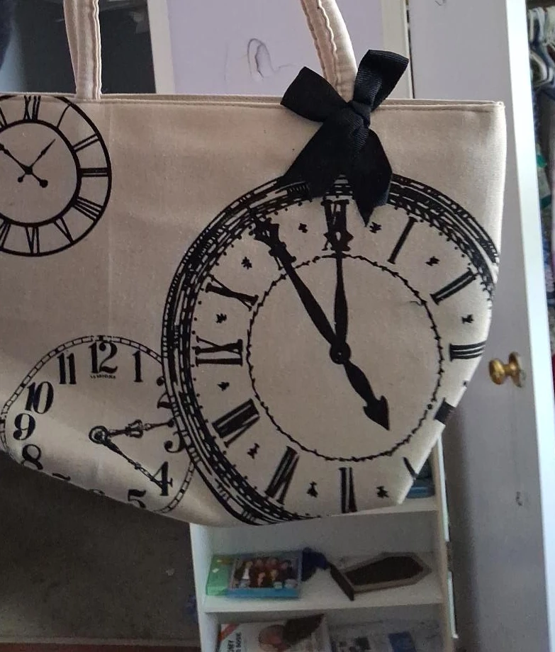 Clock Design Tote Bag