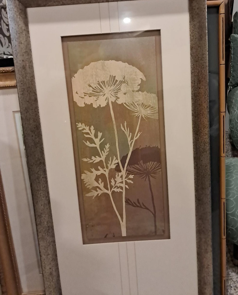 Framed Floral Print Wall Art