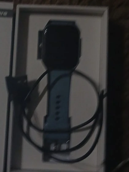 Smart Watch with Blue Band