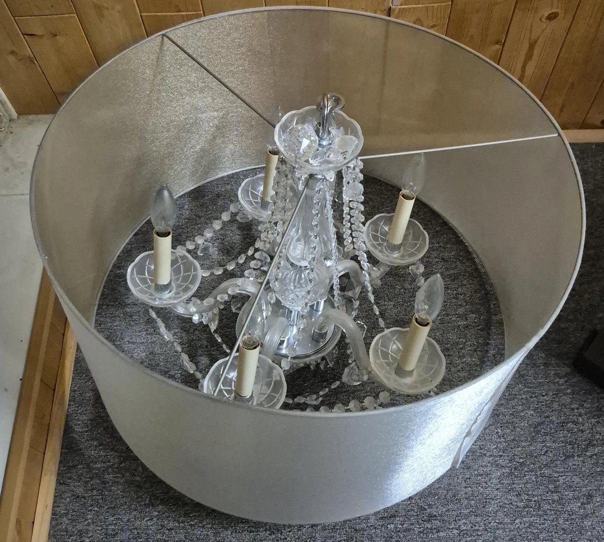 Crystal Chandelier with Shade