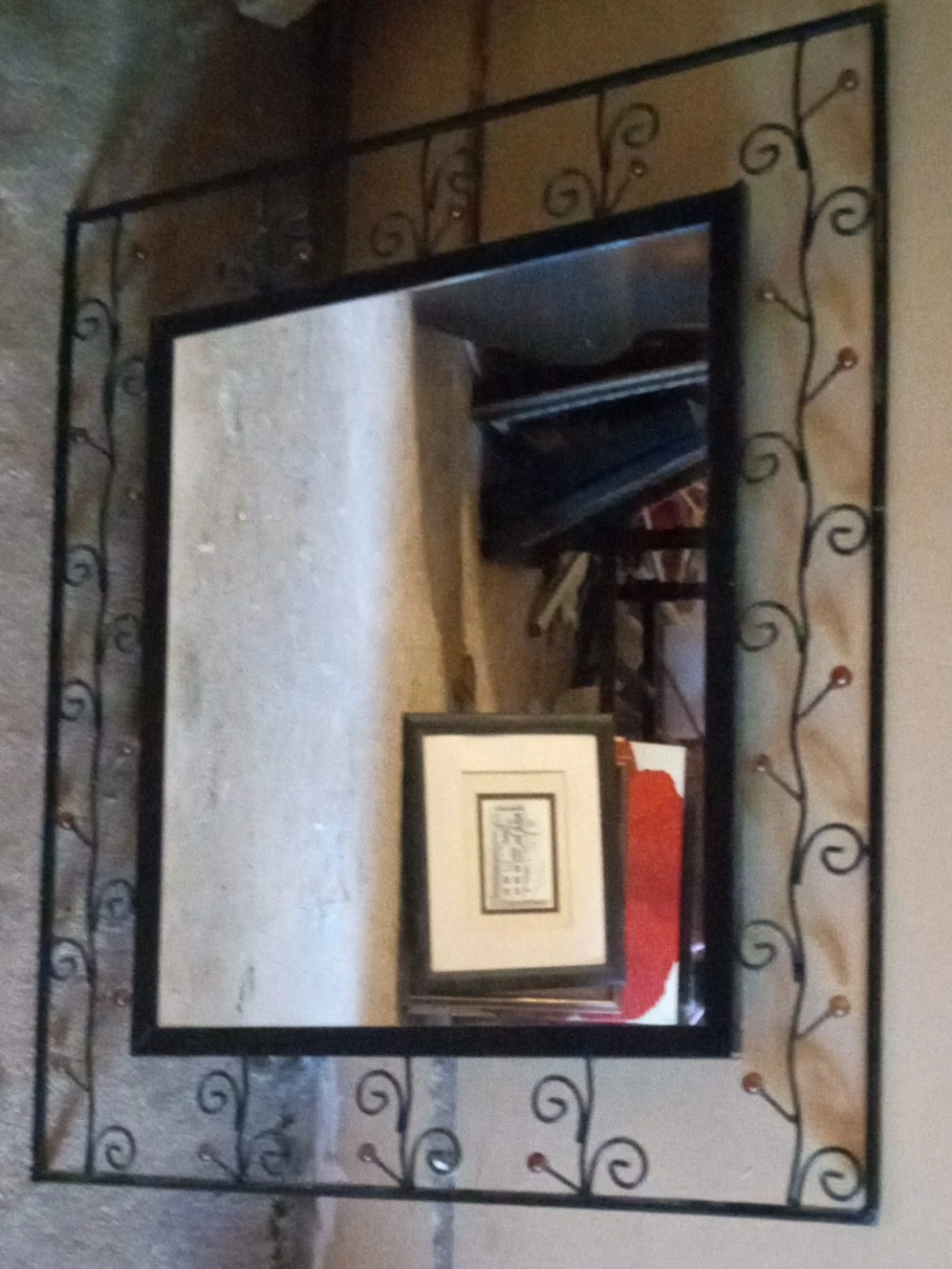 Wrought Iron Decorative Mirror thumbnail