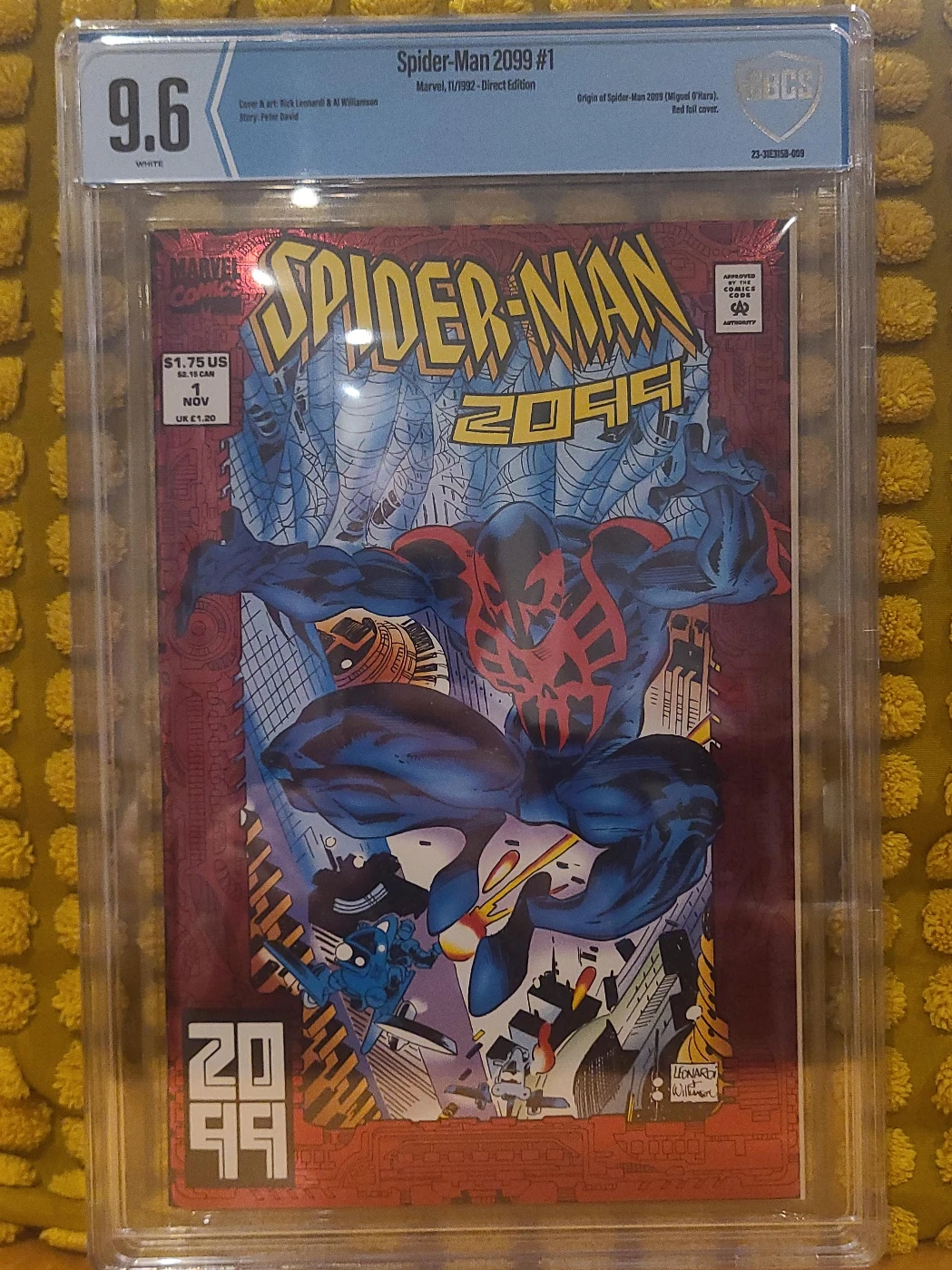 Spider-Man 2099 #1 CBCS 9.6 Grade