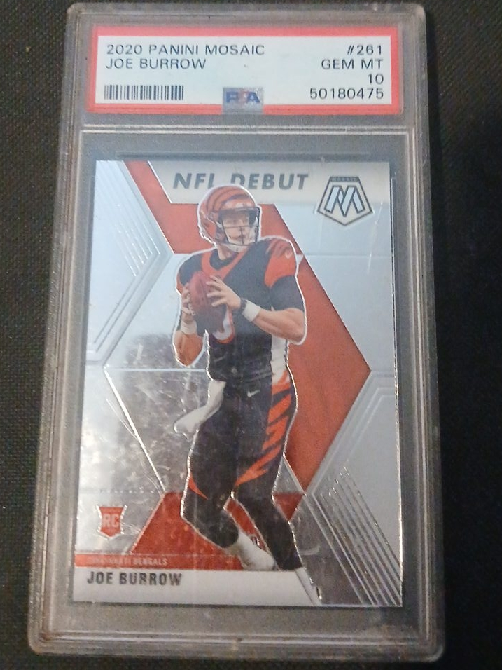 2020 Panini Mosaic Joe Burrow #261 PSA GEM MT 10
