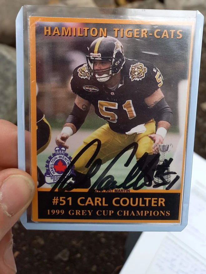 Carl Coulter Signed Football Card thumbnail