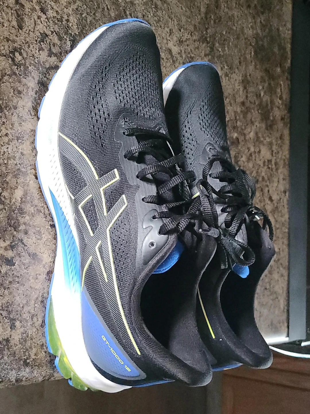 ASICS GT-1000 12 Men's Running Shoes - Black/Blue