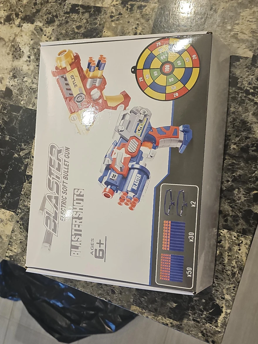 Blaster Shots Electric Soft Bullet Gun, Ages 6+