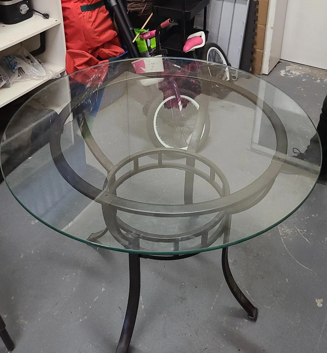 Glass Top Dining Table