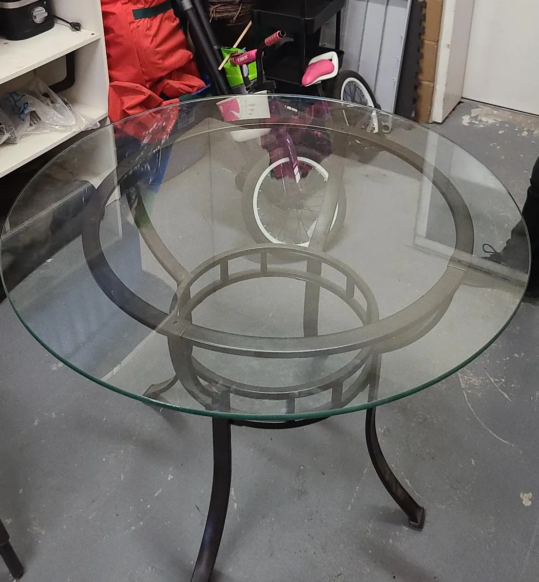 Glass Top Dining Table