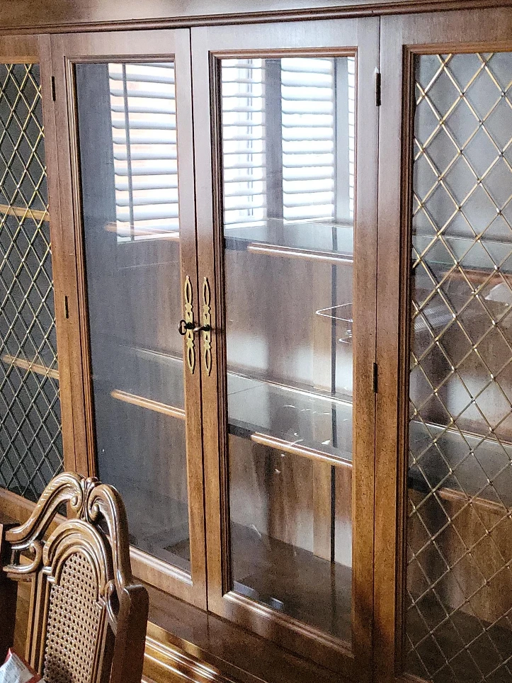 Vintage Wooden Display Cabinet