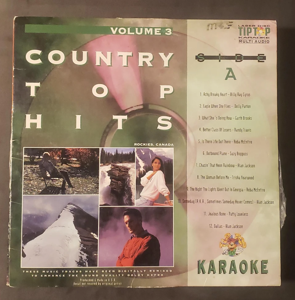 Country Top Hits Volume 3 Karaoke Laser Disc thumbnail