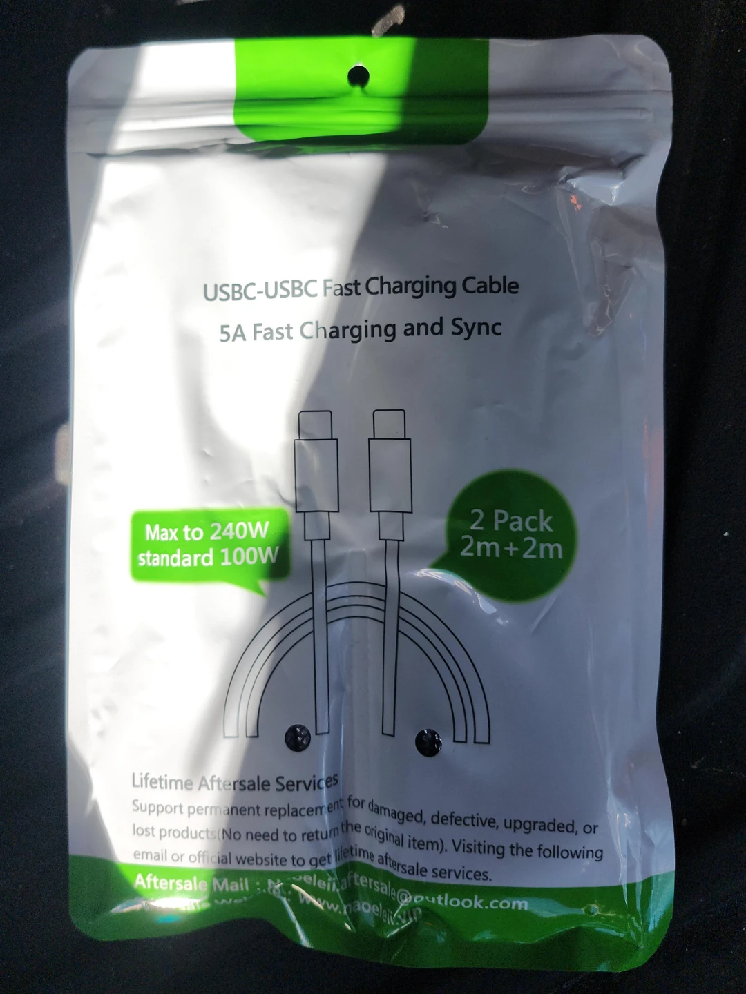 🥕🥕🥕New 2-Pack USBC-USBC Fast Charging Cable image indicator(4)