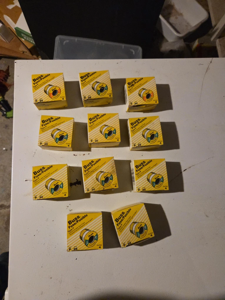 Buss Type P Fuses - 20, 25, 30 Amp