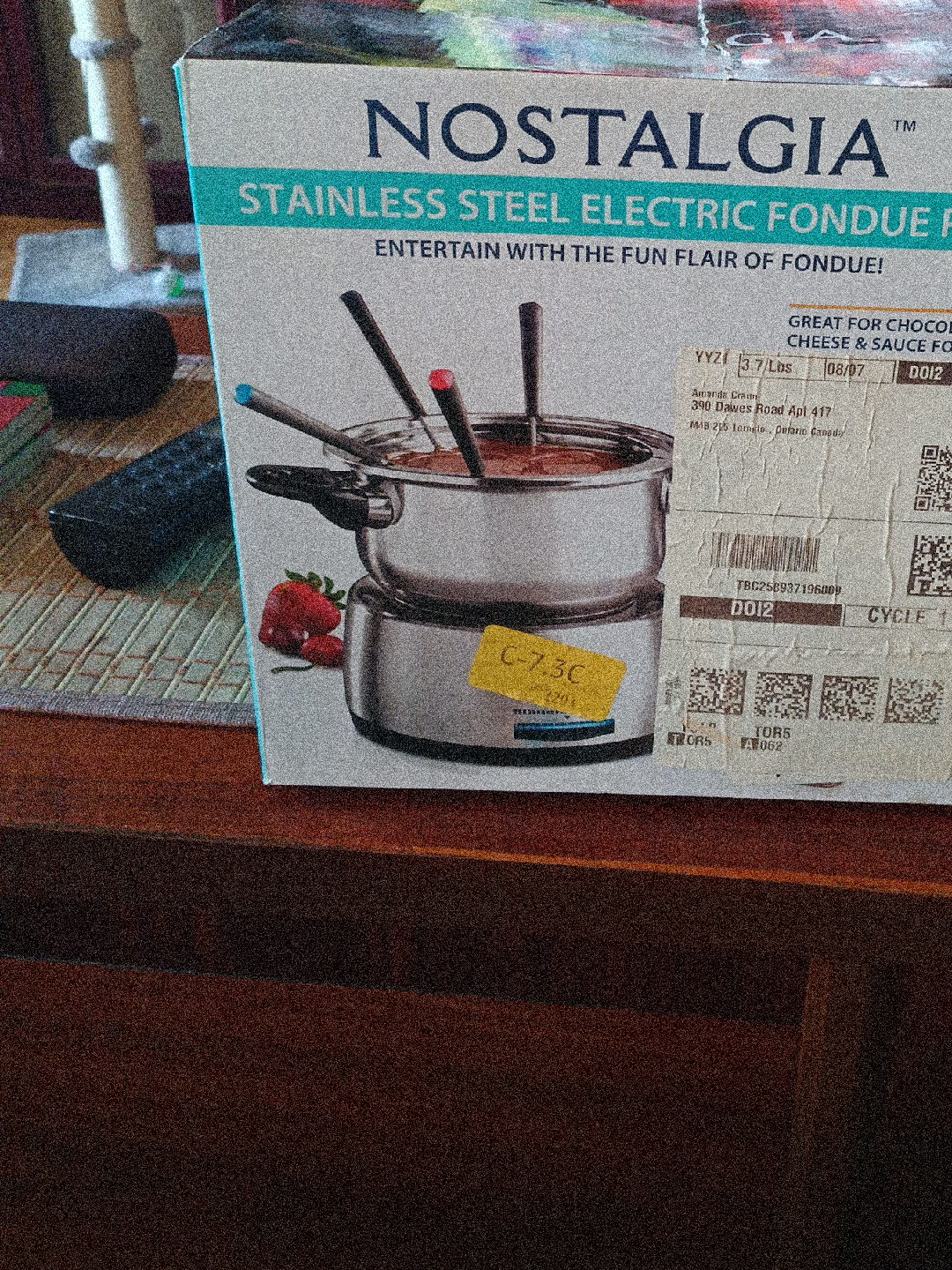 Nostalgia Stainless Steel Electric Fondue Pot thumbnail