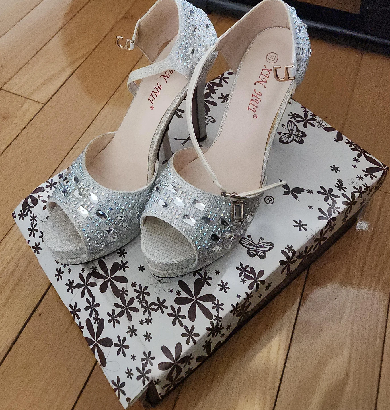 Rhinestone Heels