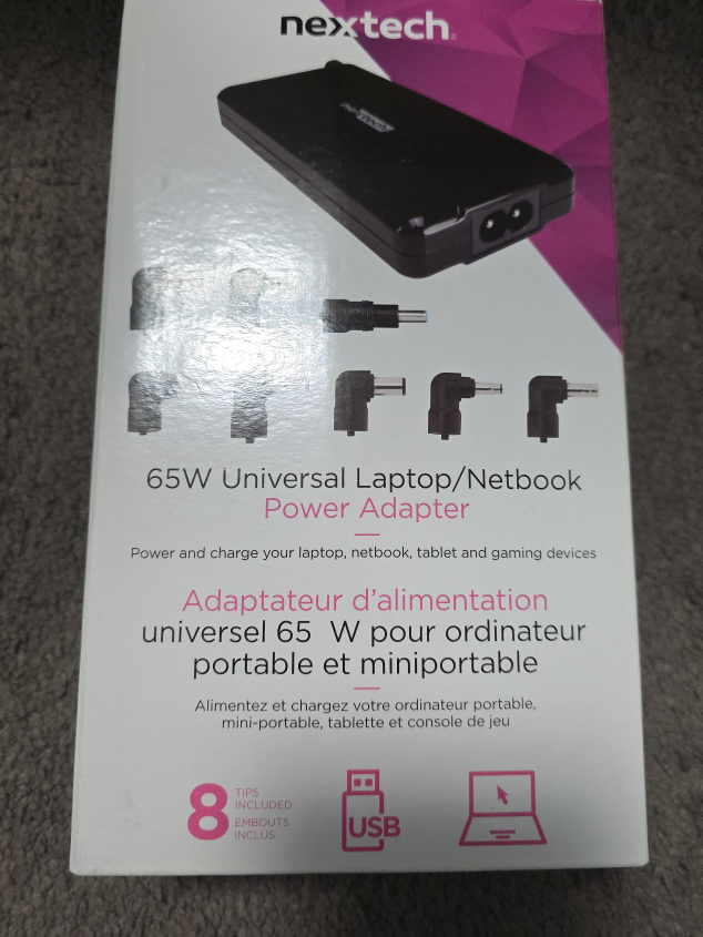Nextech 65W Universal Laptop/Netbook Power Adapter