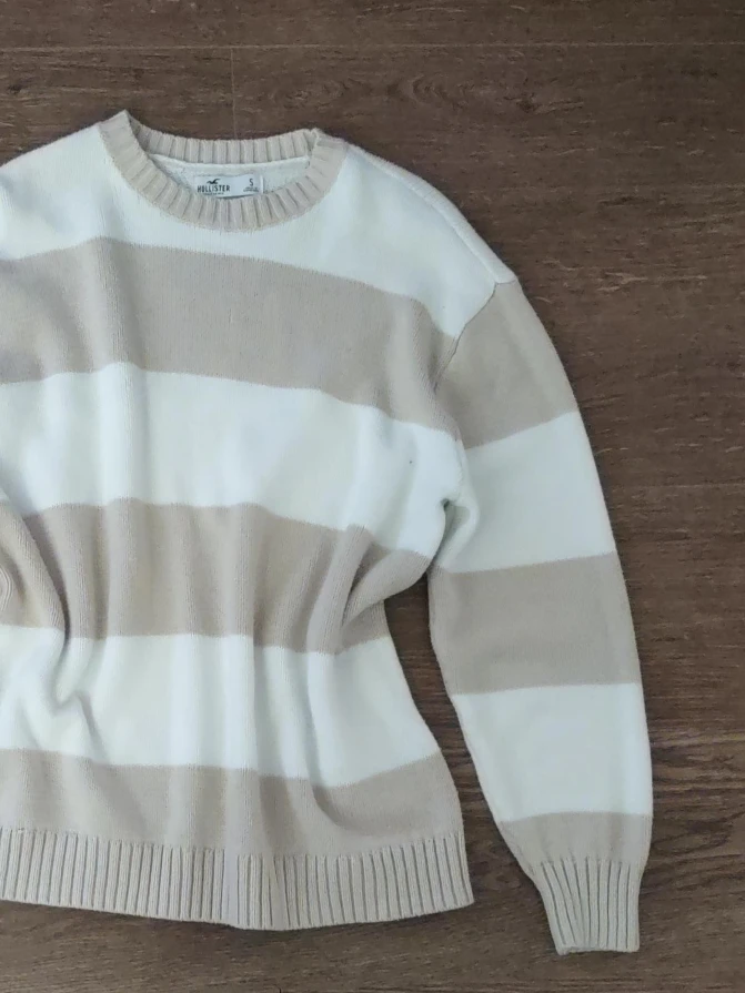 Hollister Striped Knit Sweater - Size Small