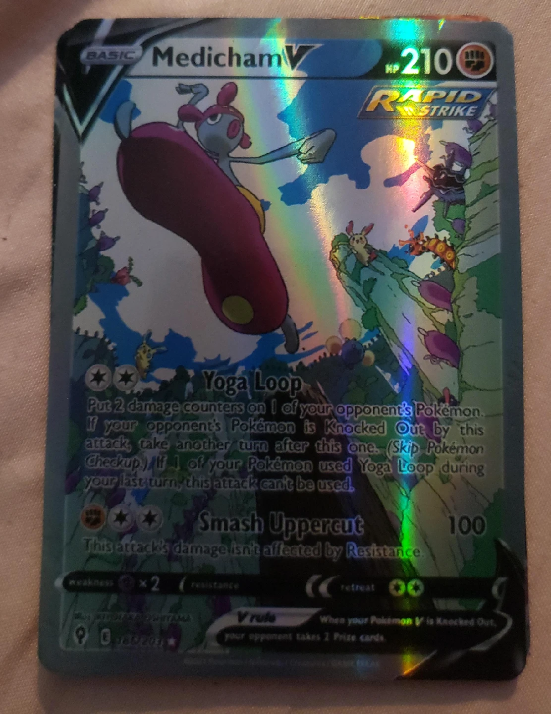 Medicham V Rapid Strike Pokemon Card thumbnail