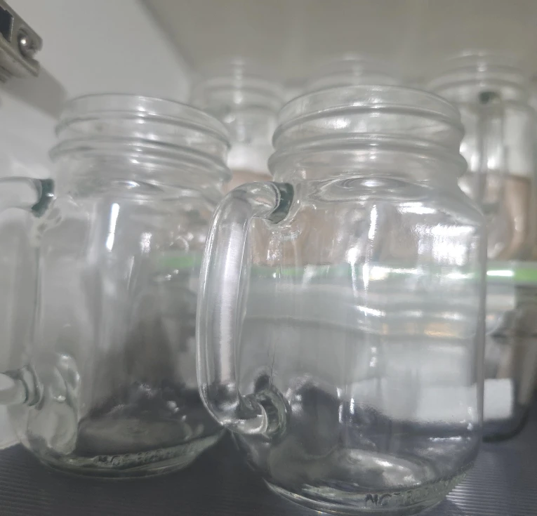 Glass Mason Jar with Handle