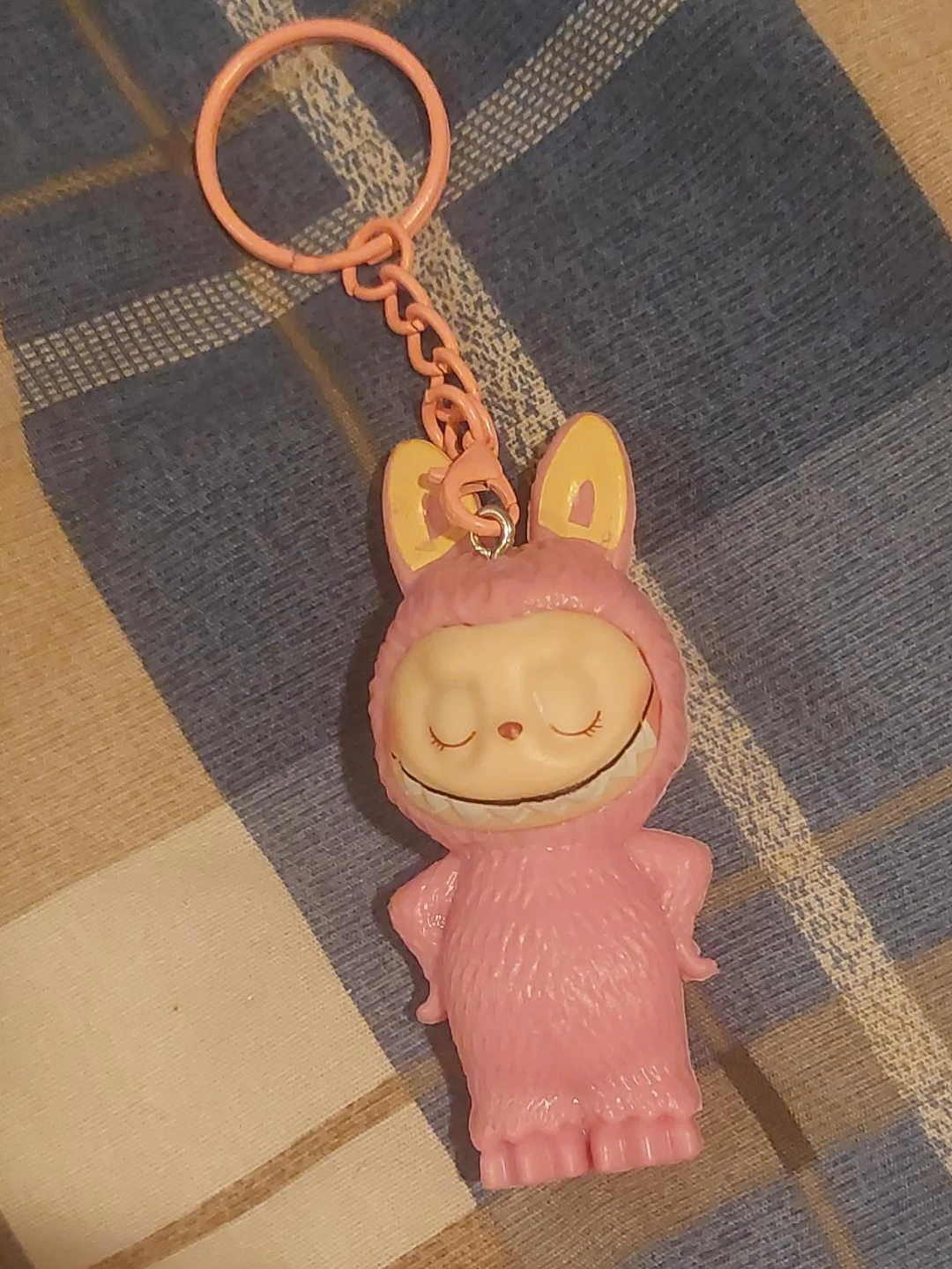 Pink Labubu Keychain thumbnail