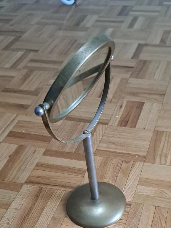 Vintage Brass Vanity Mirror