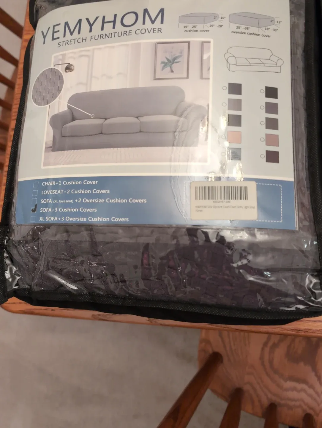 YEMYHOM Stretch Sofa Cover - XL Sofa + 3 Cushions