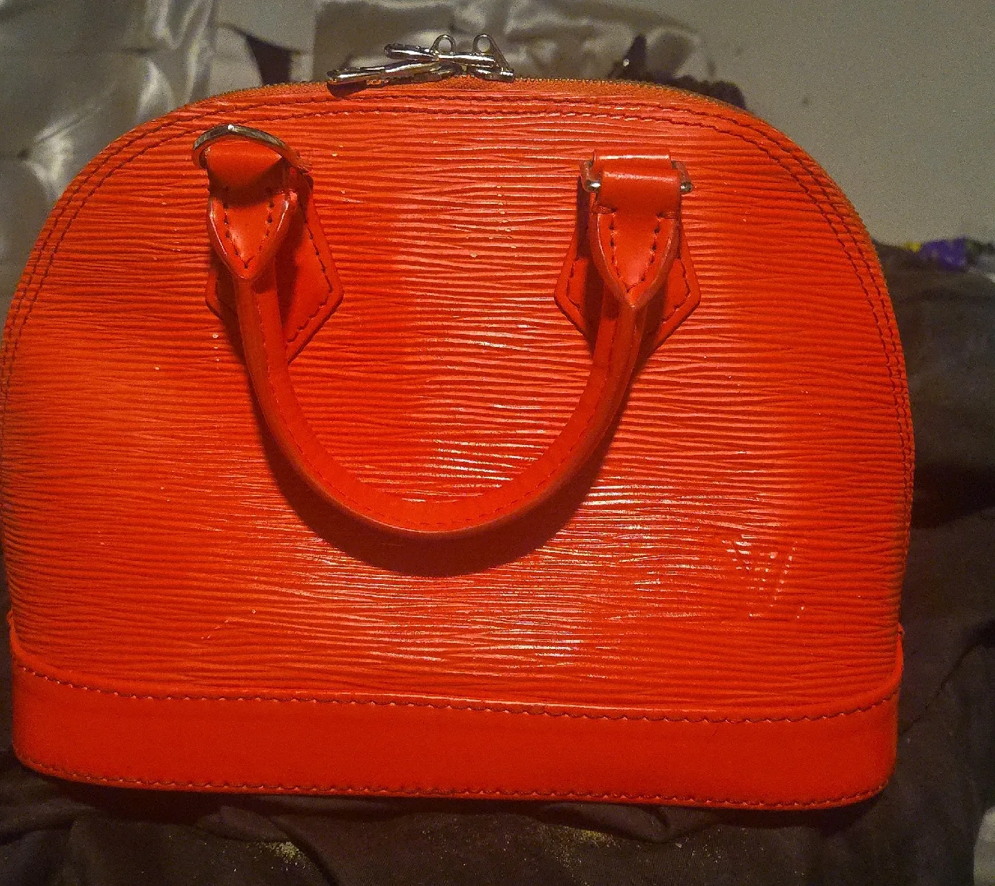 Louis Vuitton Alma Epi PM in Lush Red Leather