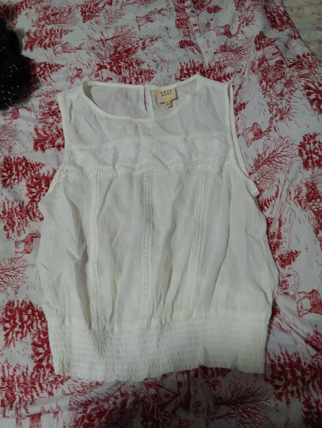 Neon Soul White Tank Top - Size L