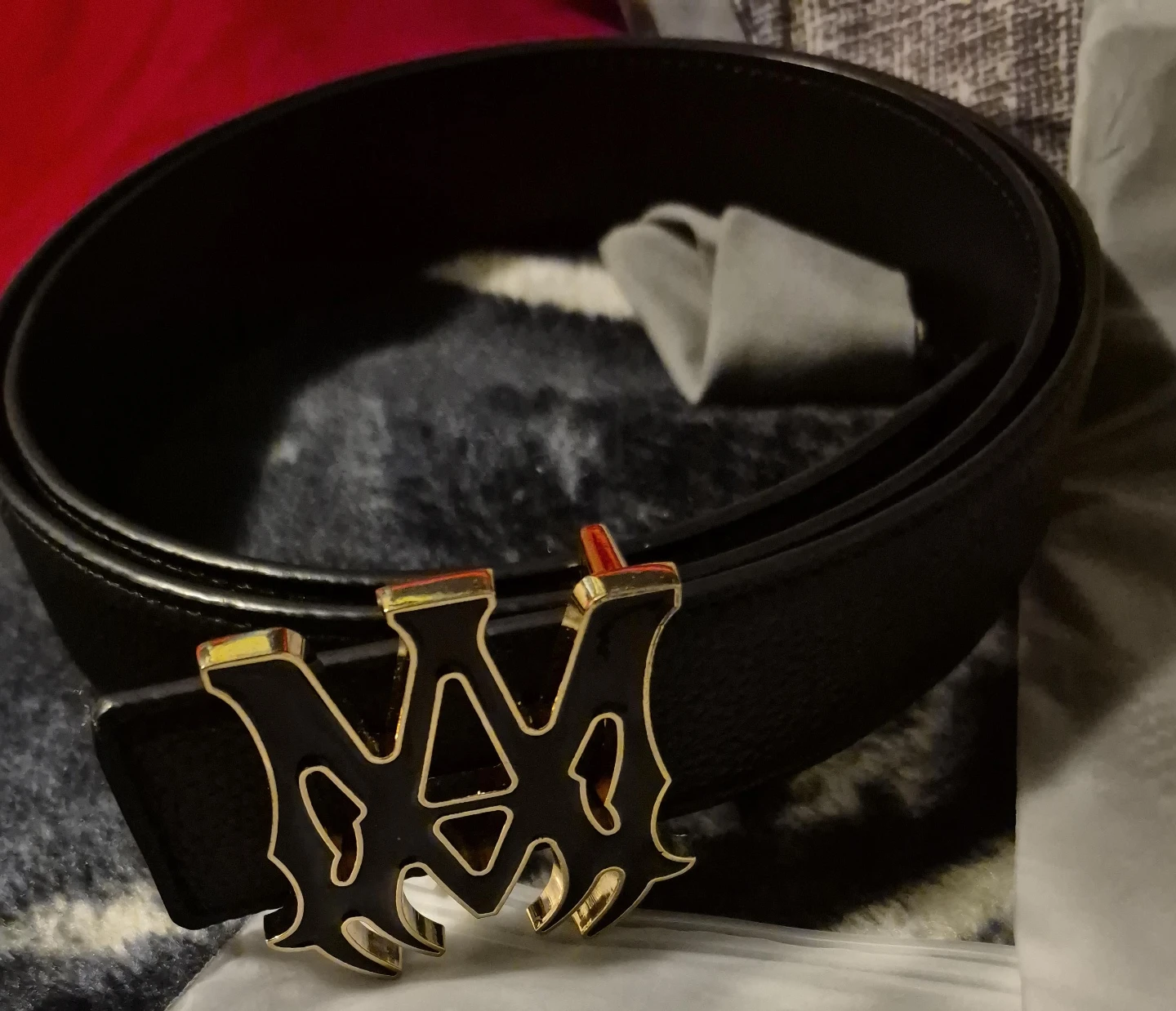 Amiri Black Leather Belt image indicator(1)