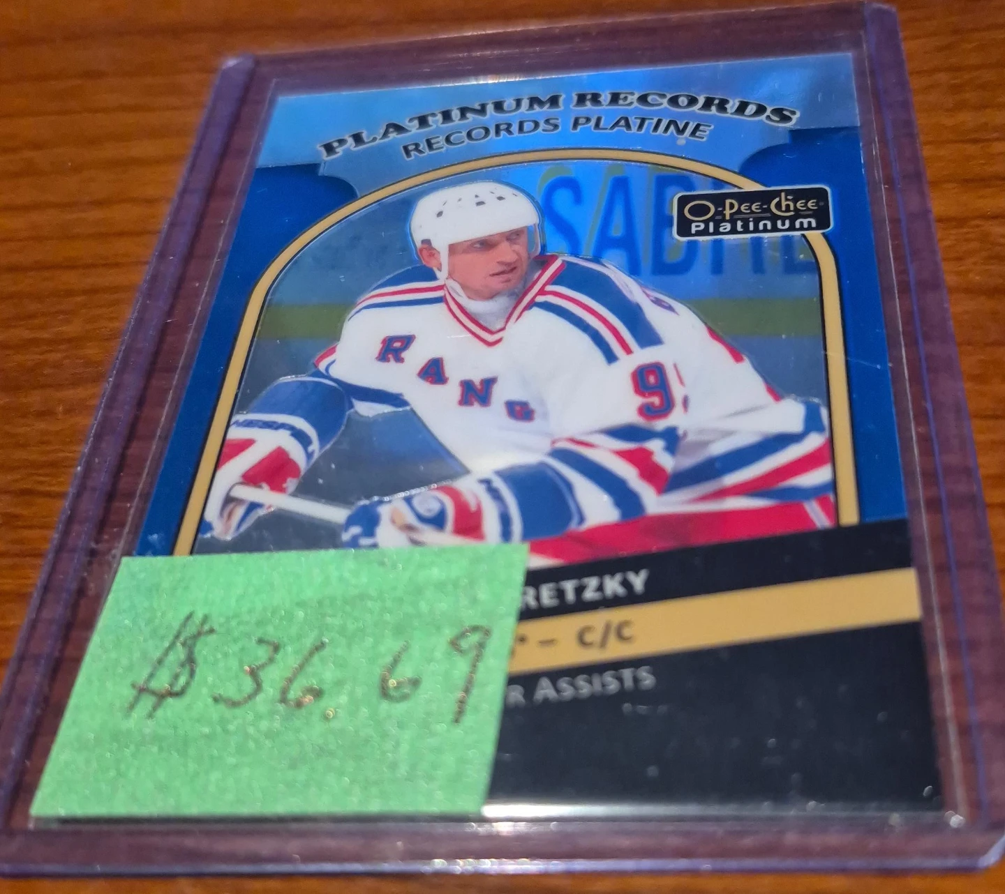 Wayne Gretzky O-Pee-Chee Platinum Hockey Card thumbnail