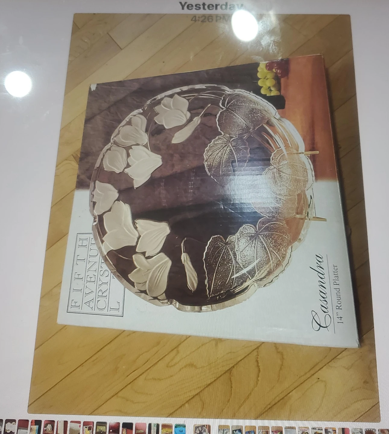 Fifth Avenue Crystal Casandra 14" Round Platter