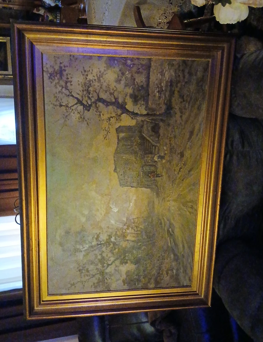 Vintage Framed Painting thumbnail