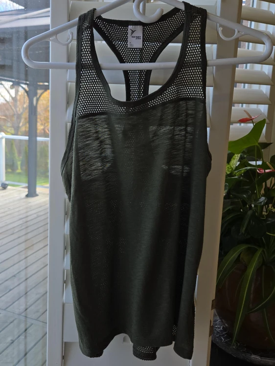 Old Navy Active Olive Green Tank Top - Size S
