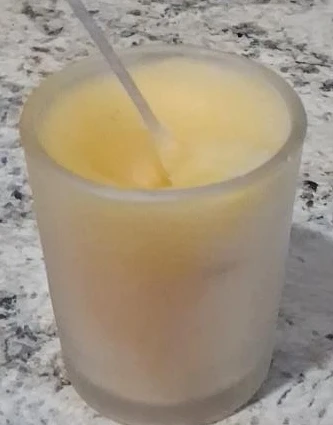 Candle in Frosted Glass