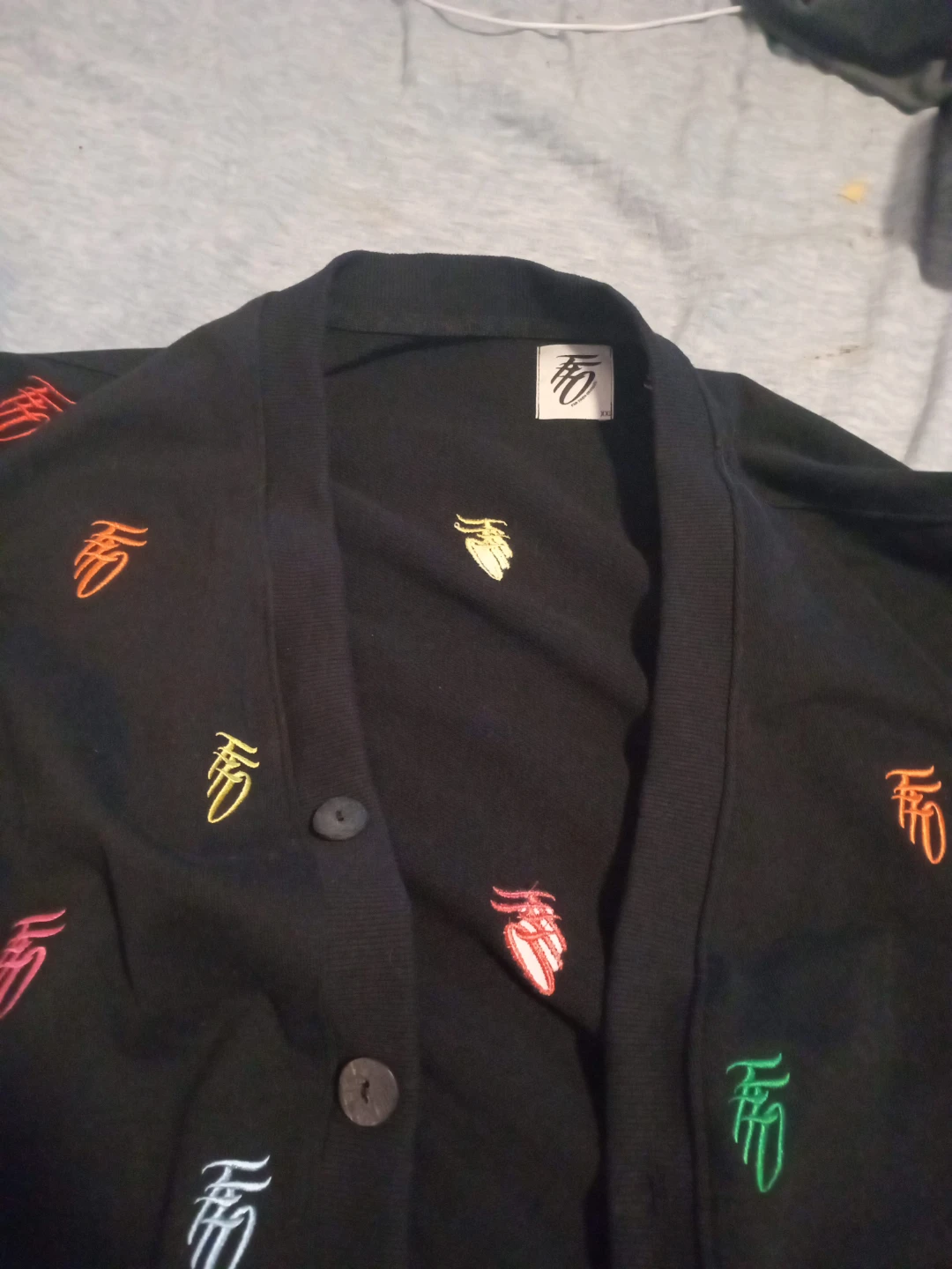 FO Black Cardigan - Size XXL
