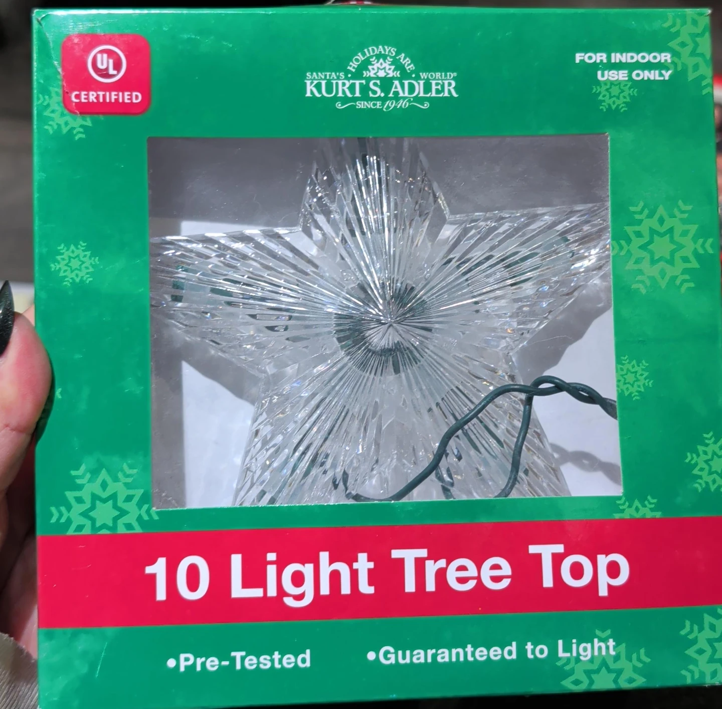 Kurt S. Adler 10 Light Tree Top