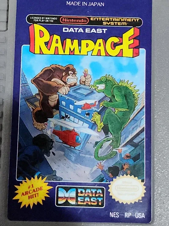 Rampage Nintendo Entertainment System (NES) Game