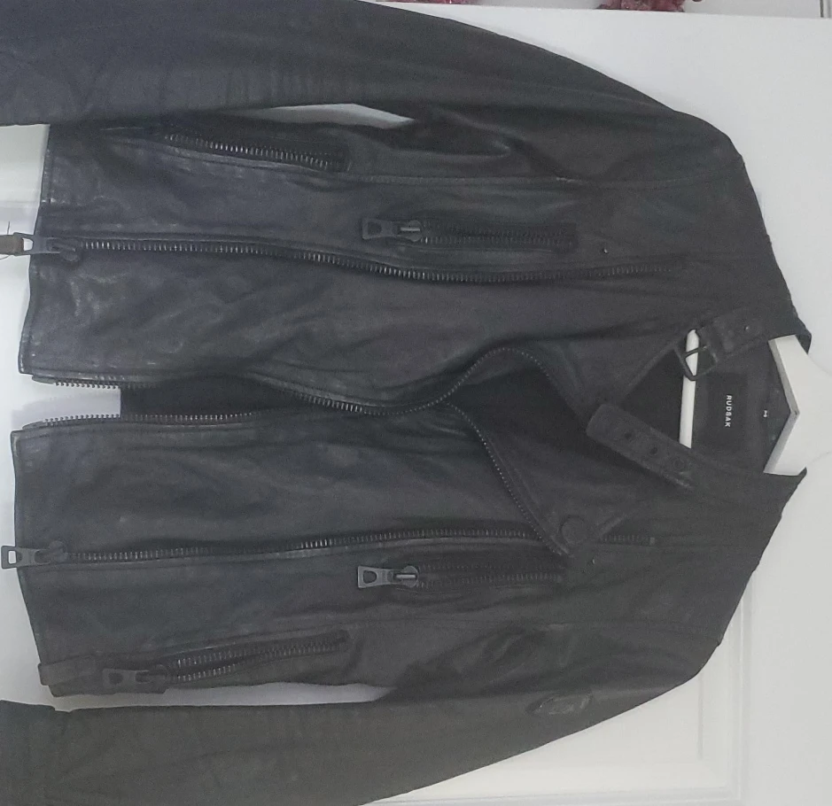 Rudsak Black Leather Jacket - Size S