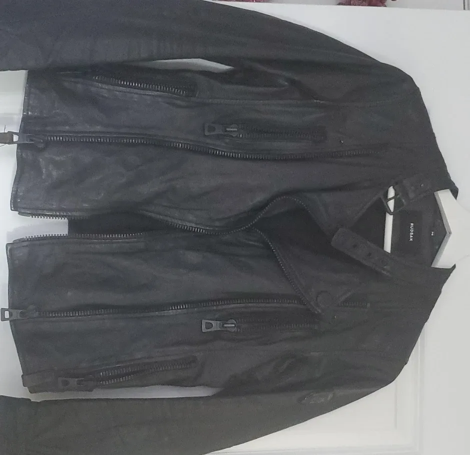 Rudsak Black Leather Jacket - Size S