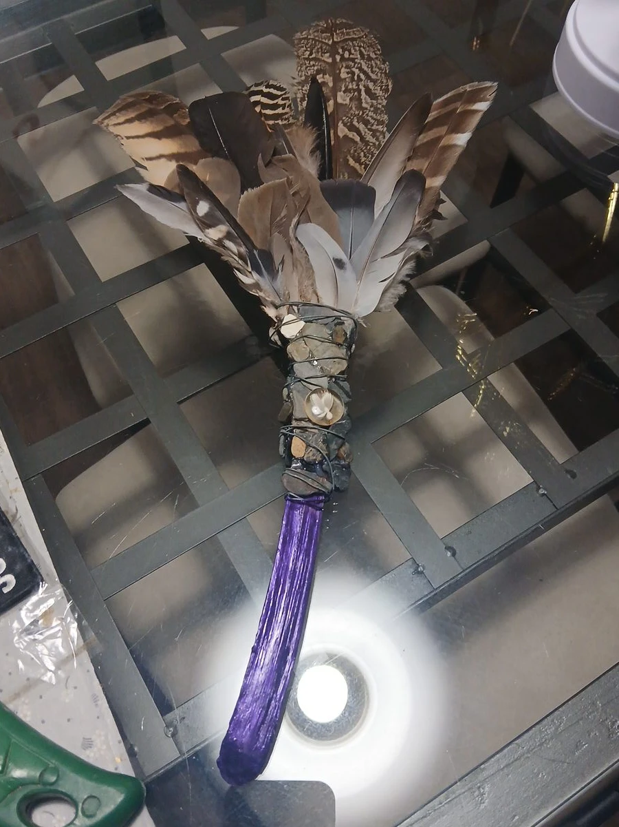 Feather Smudge Fan