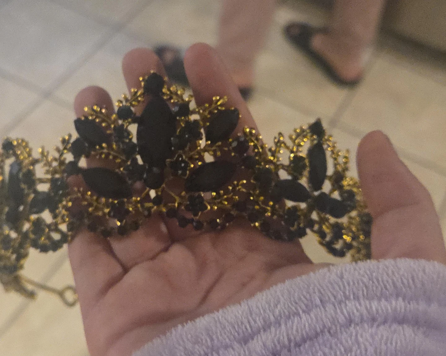 Black & Gold Decorative Crown