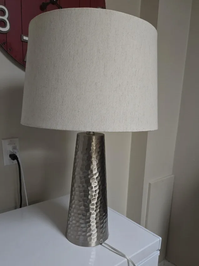 Table Lamp with Beige Shade