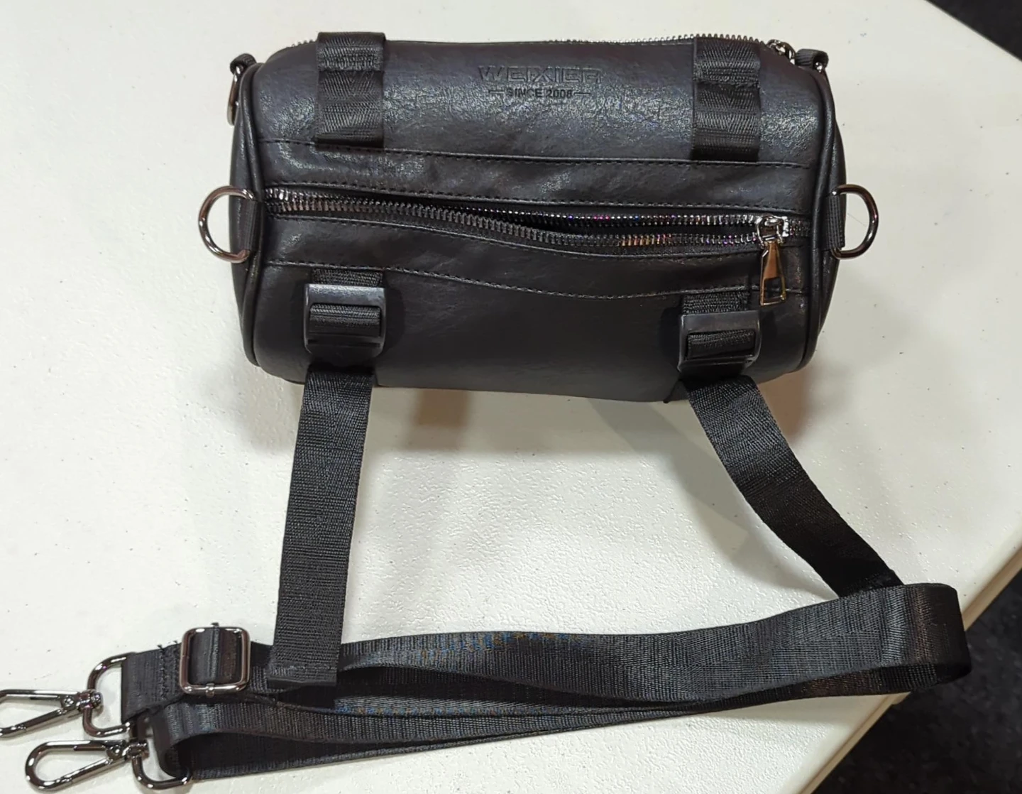 Wexier Black Barrel Bag
