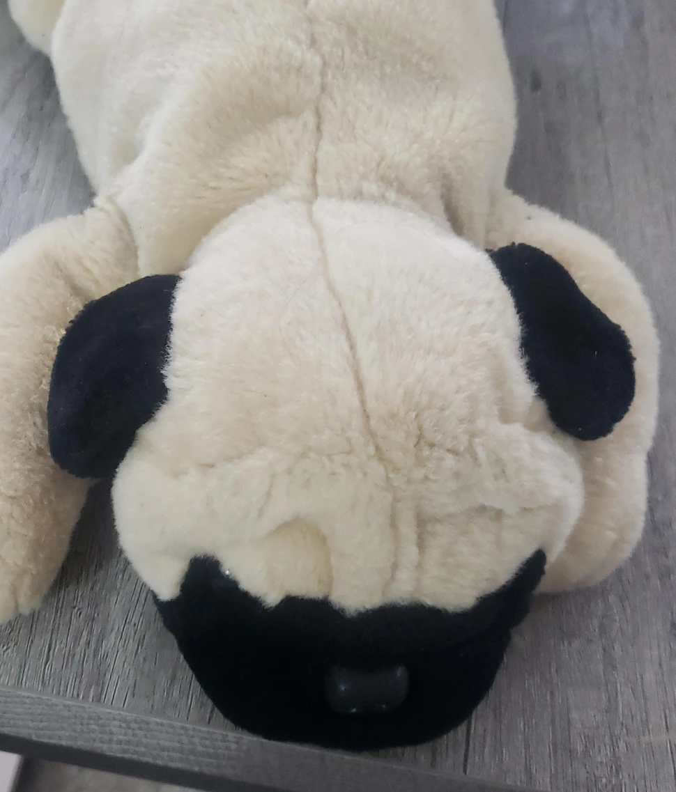 Pug Dog Plush Toy - Beige & Black thumbnail