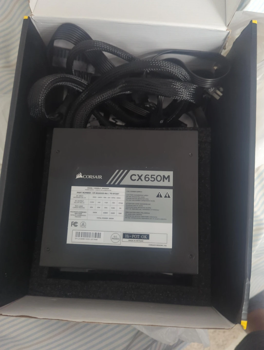 Corsair CX650M Power Supply - Like New!