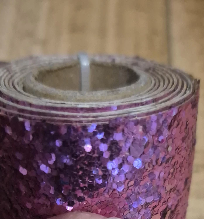 Pink Glitter Ribbon Roll