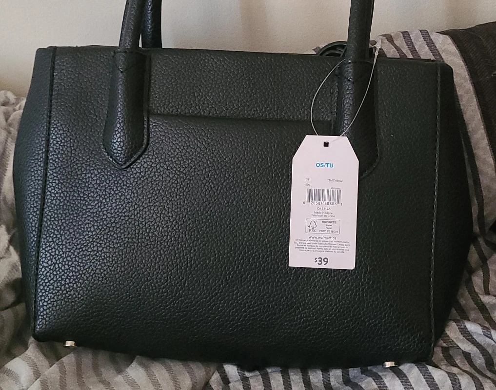 New OS/TU Black Satchel Handbag