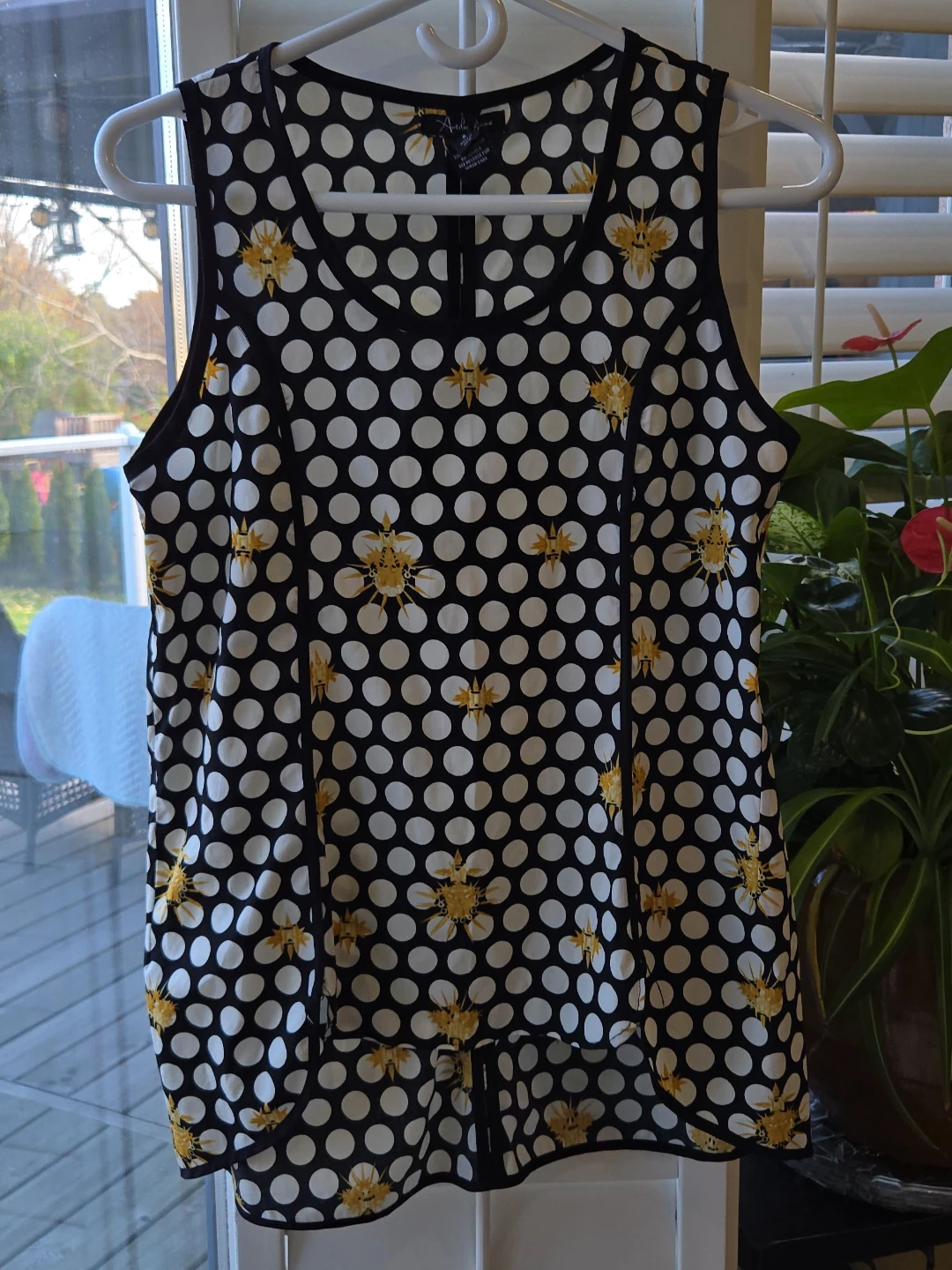 Black & White Polka Dot Top