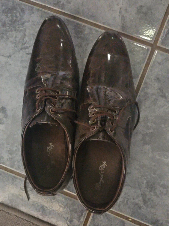 Royal Step Brown Leather Dress Shoes
